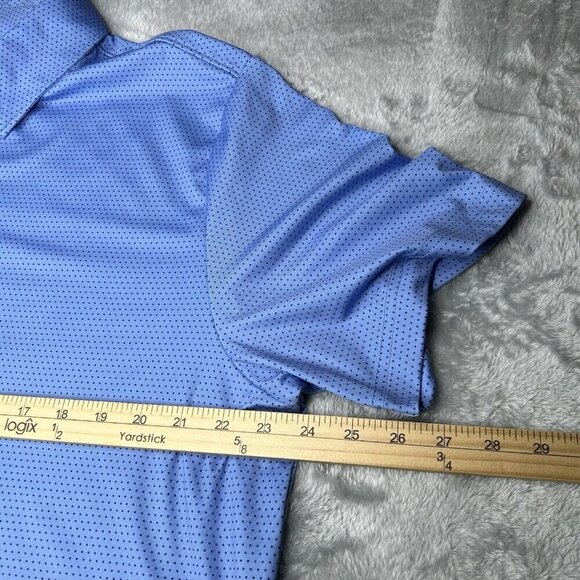Rorie Whelan Golf Polo Shirt Mens Extra Large Blue Dot Performance RW Stretch XL - Picture 7 of 10